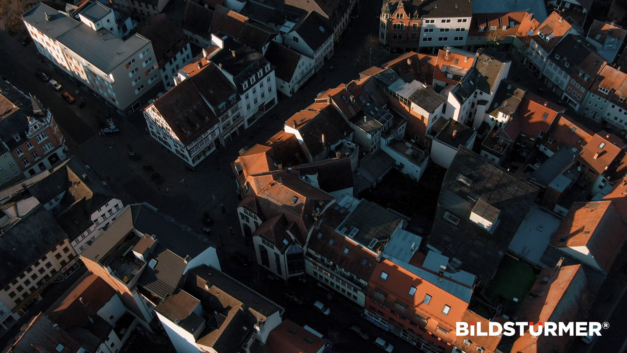 Luftaufnahmen Drohnenaufnahme Fulda Stadt Corona