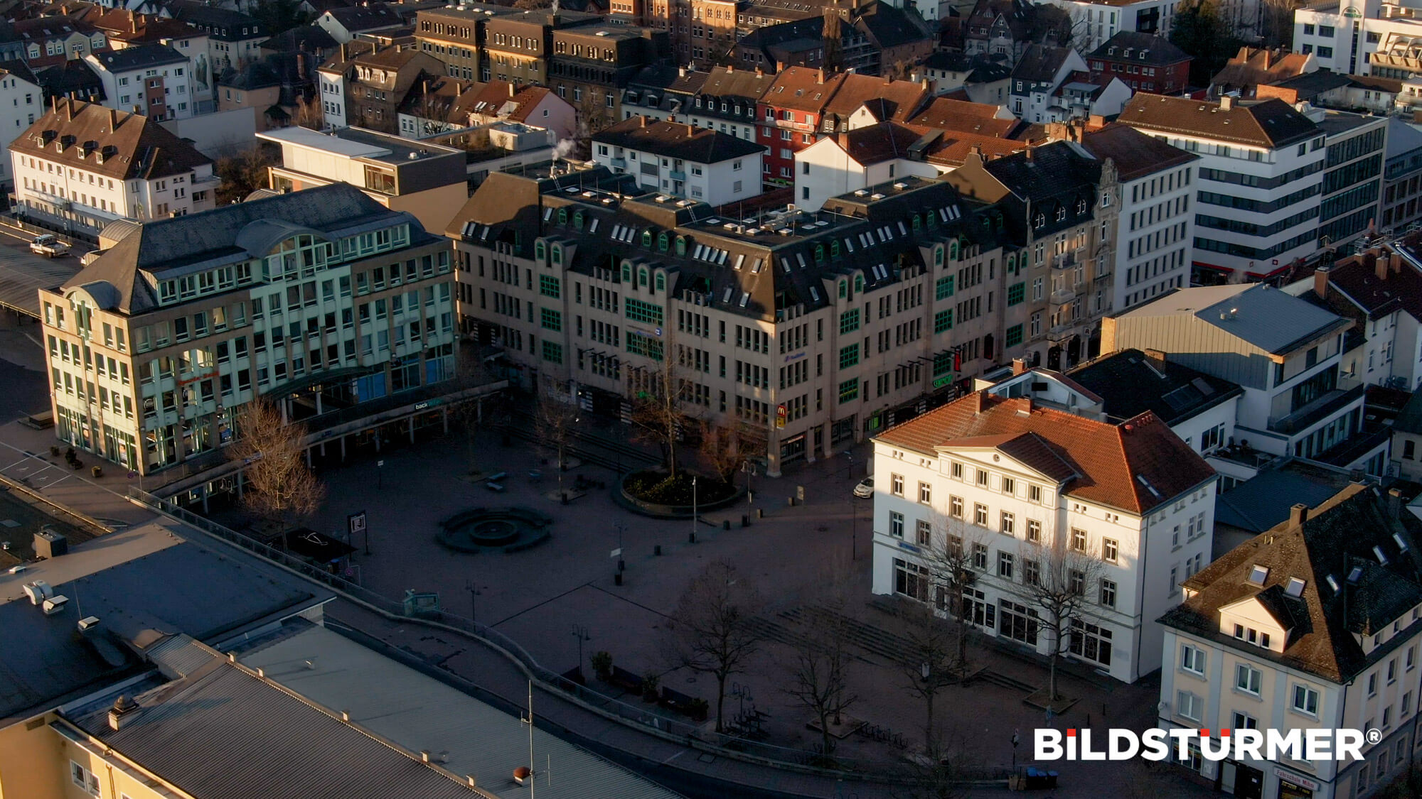 Luftaufnahmen Drohnenaufnahme Fulda Stadt Corona