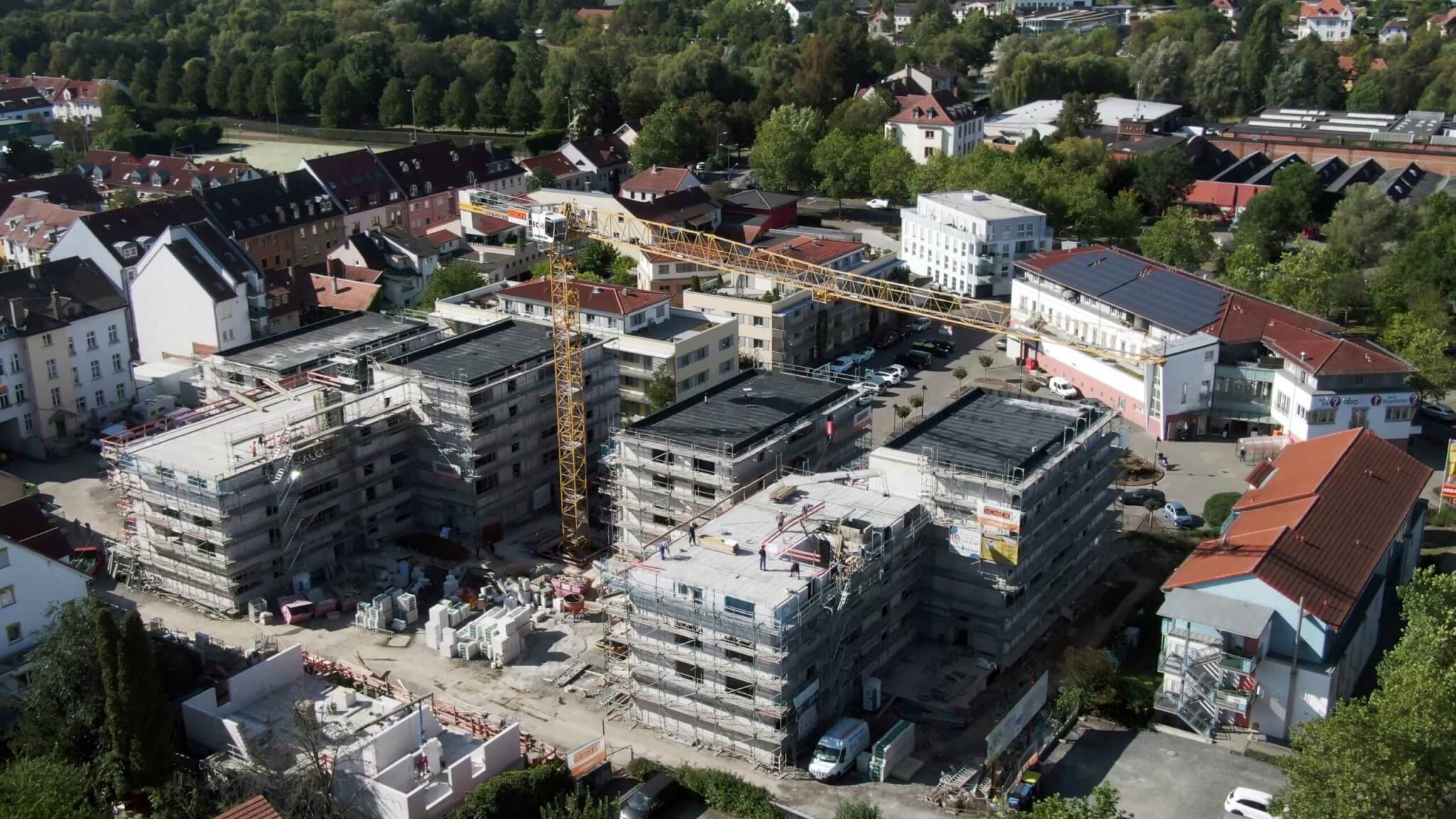 Luftbild-Baustelle-Fulda-Drohnenaufnahmen Luftaufnahme Drohne Baustelle in Fulda