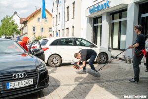 Recruiting Werbefilm Banküberfall Volksbank Making-Of